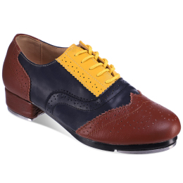 Туфли для степа и чечетки Zelart DN-3671 размер 34-45 коричневый