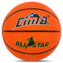 Мяч баскетбольный резиновый CIMA BA-8965 BASKET №7 оранжевый
