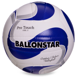 Мяч волейбольный BALLONSTAR LG2354 №5 PU белый-синий