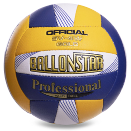 Мяч волейбольный BALLONSTAR LG-2080 №5 PU желтый-синий-белый