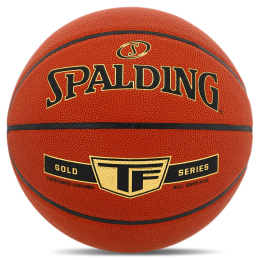 Мяч баскетбольный Composite Leather SPALDING TF GOLD 76857Z №7 оранжевый