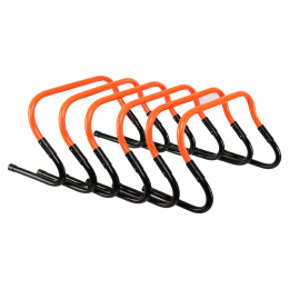 Набор барьеров тренировочных регулируемых универсальных Record FI-7696 6шт черный-оранжевый