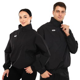 Свитшот унисекс на молнии Joma MIMETIC 104006-100 XS-2XL черный