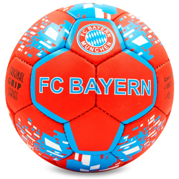 Мяч футбольный BAYERN MUNCHEN BALLONSTAR FB-6691 №5 красный-голубой