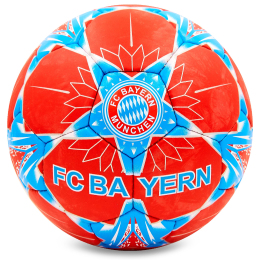 Мяч футбольный BAYERN MUNCHEN BALLONSTAR FB-6694 №5 красный-голубой