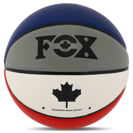 М'яч баскетбольний PU FOX BA-8975 №7 синій-червоний-білий