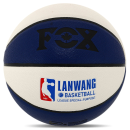 Мяч баскетбольный PU FOX BA-8976 LANWANG №7 синий-белый