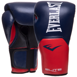 Перчатки боксерские EVERLAST PRO STYLE ELITE P00001204 16 унций темно-синий-красный