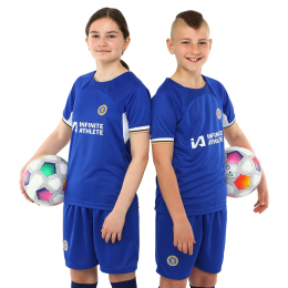 Форма футбольна дитяча із символікою футбольного клубу CHELSEA домашня 2024 SP-Planeta CO-6331 6-14 років синій