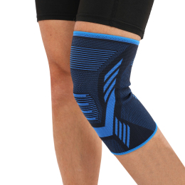 Наколенник спортивный эластичный компрессионный SIBOTE ST-7447 M-XL 1шт черный-синий