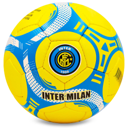 М'яч футбольний INTER MILAN BALLONSTAR FB-6680 №5 жовтий-синій-білий