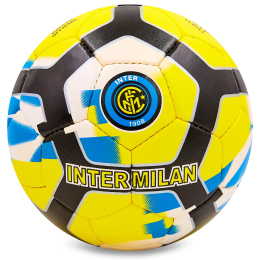 М'яч футбольний INTER MILAN BALLONSTAR FB-6681 №5 жовтий-чорний-синій