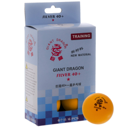 Набор мячей для настольного тенниса GIANT DRAGON SILVER 40+1 MT-6562 6 шт цвета в ассортименте