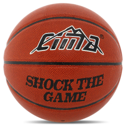 Мяч баскетбольный PU CIMA BA-9036 SHOCK THE GAME №7 коричневый