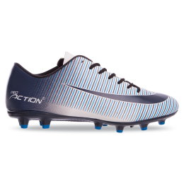 Бутси футбольні Pro Action VL17778-TPU-WNB розмір 40-45 білий-темно-синій-синій