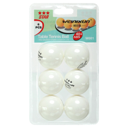 Набор мячей для настольного тенниса WEINIXUN W001 3star 6шт цвета в ассортименте