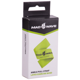Резинка еластична, фіксатор для плавання MadWave ANKLE PULL STRAP LATEX M077603010W зелений