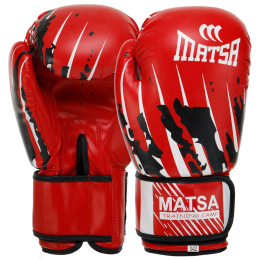 Боксерські рукавиці MATSA MA-7300 8-12 унцій кольори в асортименті