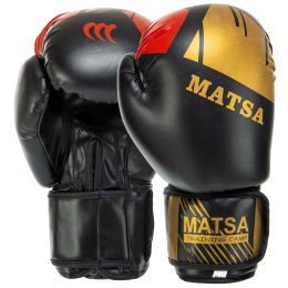 Боксерські рукавиці MATSA MA-7301 8-12 унцій кольори в асортименті