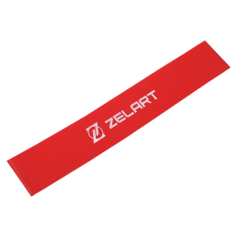 Резинка для упражнений лента сопротивления LOOP BANDS Zelart FI-6220-4 М красный