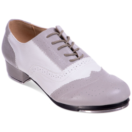 Туфли для степа и чечетки Zelart DN-3685 размер 34-45 серый-белый