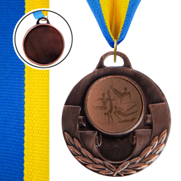 Медаль спортивна зі стрічкою SP-Sport AIM Спортивна гімнастика C-4846-0075 золото, срібло, бронза