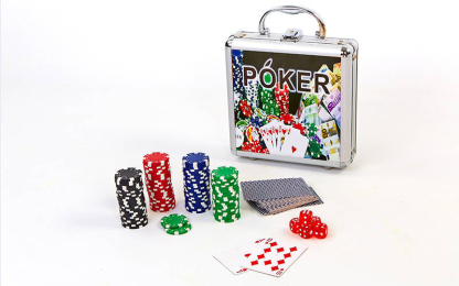 Набір для покеру в алюмінієвому кейсі IG-4392-100 100 фішок