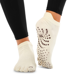 Шкарпетки для йоги та пілатесу із закритими пальцями нековзні BLOOM YOGA SOCKS LB7081 розмір 36-41 кольори в асортименті