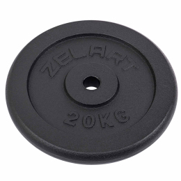Блини (диски) сталеві d-30мм Zelart TA-7785-20 20кг чорний