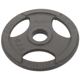 Блини (диски) сталеві з хватом d-52мм Zelart TA-7791-5 5кг сірий