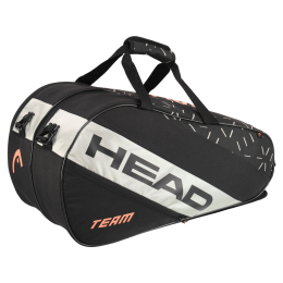 Теннисная сумка для ракеток падел тенниса на 3 ракетки HEAD Team Padel 262254  61,5x31,5x31см черный