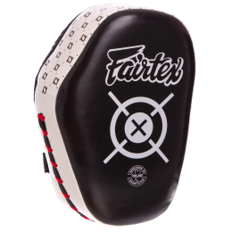 Лапа Вигнута для боксу та єдиноборств FAIRTEX FMV11 27x19x8см 1шт чорний-білий