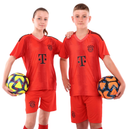 Форма футбольна дитяча із символікою футбольного клубу BAYERN MUNCHEN домашня 2025 SP-Sport CO-4732 20-28 червоний