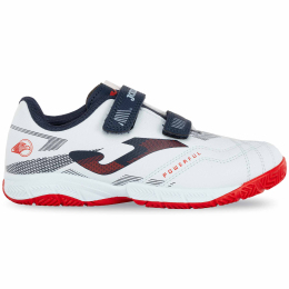 Футзалки взуття для міні-футболу дитяче на липучці Joma POWERFUL JR POJW2505INV розмір 26-34 білий-темно-синій