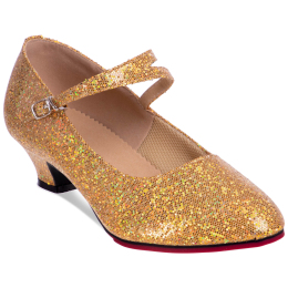 Обувь для бальных танцев женская Стандарт Zelart DN-3692 размер 34-40 золотой