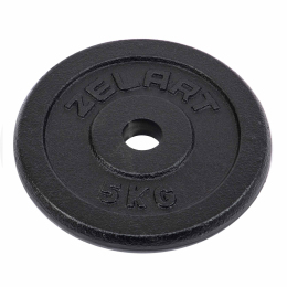 Блини (диски) сталеві d-30мм Zelart TA-7785-5 5кг чорний