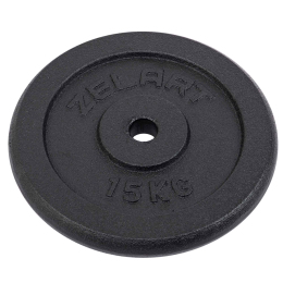 Блини (диски) сталеві d-30мм Zelart TA-7785-15 15кг чорний