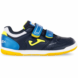 Футзалки для міні-футболу дитяче на липучці Joma TOP FLEX JR TPJW2503INVO розмір 27-35 темно-синій