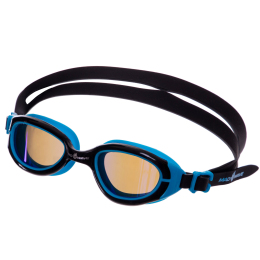 Очки для плавания MadWave SUN BLOKER JUNIOR M041302 черный-синий