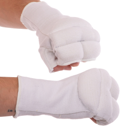 Перчатки (накладки) для карате SP-Sport BO-1085 размер L белый