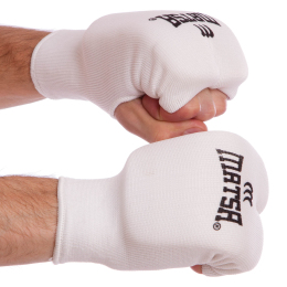 Перчатки (накладки) для карате MATSA MA-0009-W размер XS-XL белый