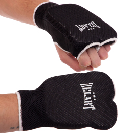 Перчатки (накладки) для карате Zelart ZB-6125 размер S-XL черный