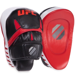 Лапа Вигнута для боксу та єдиноборств UFC PRO Strike UCP-75345 23,5х17,5х4,5см 2шт чорний-червоний