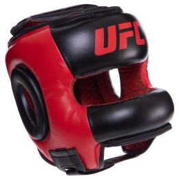 Шолом боксерський з бампером шкіряний UFC PRO UHK-75063 M чорний