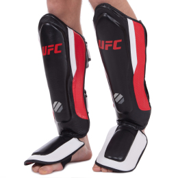 Захист гомілки та стопи для єдиноборств UFC PRO Training UHK-69979 S-M червоний-чорний