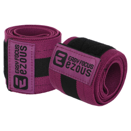 Бинты на локти для жима BUNDLED ELBOW SLEEVE EZOUS A-11-E 2шт черный-фиолетовый
