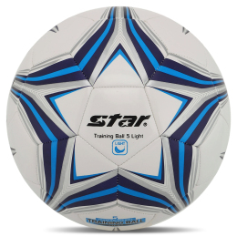 М'яч футбольний STARTRAINING BALL 5 LIGHT SB8145L №5 PU білий-синій
