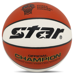 М'яч баскетбольний STAR CHAMPION BB316-25 №6 PU помаранчевий-білий