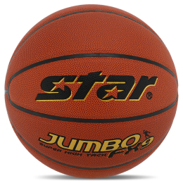 Мяч баскетбольный STAR JUMBO FX9 BB427 №7 PU оранжевый