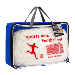 Сетка на ворота футбольные в комплекте из 2 штук SP-Sport C-9159 7,32x2,44х2,5м 2шт белый